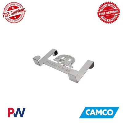 Ganchos Camco Life is Better at the Camping Over The Cabinet 53381 Foto 1 de 4