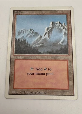 Magic The Gathering Mountain Unlimited Edition Land Add To Your Mana Pool - Image 1 of 4