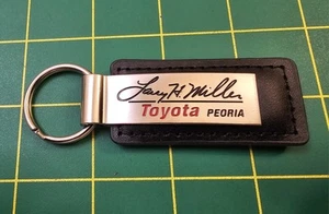 Larry Miller Toyota Peoria Arizona, Metal And Leather Keychain, B2b3 - Picture 1 of 2