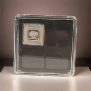 5 gram Silver Square Geiger Edelmetalle .999 Bullion +Starter Storage Case  - Picture 1 of 3