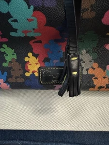 Dooney & Bourke Mickey Silhouetten Quaste Multicolor Reißverschluss Disney Handtasche - Bild 1 von 18