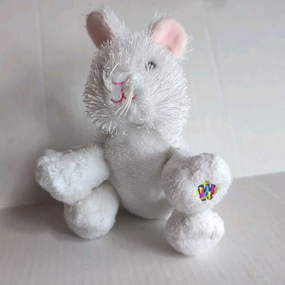 Webkinz Ganz White Plush Bunny Rabbit #HS078 Lil' Kinz Rabbit - no code -Easter - Image 1 of 4