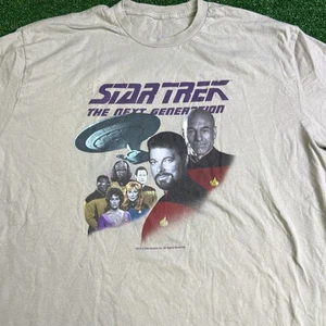 Star Trek The Next Generation Characters Gray T-Shirt Mens Size 2XL - Picture 1 of 8