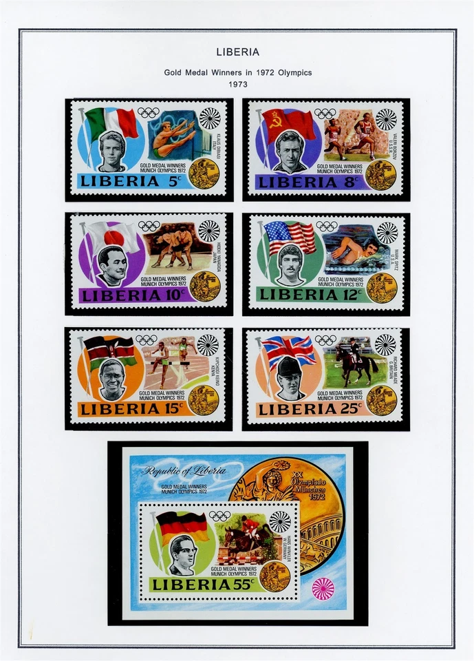 LIBERIA Selecciones en Página de Álbum Lote #171 - VER ESCANEO - $$$ Foto 1 de 1