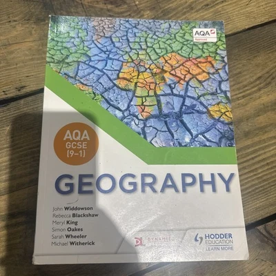 AQA GCSE Geography Textbook Hodder Education Exam preparation workbook - Image 1 of 4