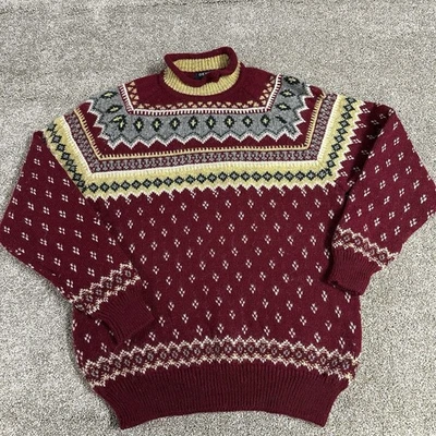 Devold Pullover Mehrfarbig Rot Nordisches Design Norweigan Herren Größe M - Bild 1 von 4