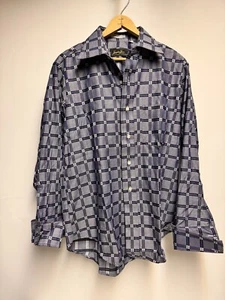 Hampshire House by Van Heusen Blue French Cuff Shirt Men's Sz 16 / 33 - Picture 1 of 12