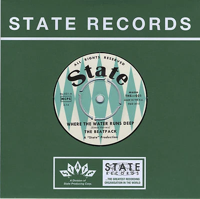 THE BEATPACK Where The Water Runs Deep vinyl 7" NEW garage punk beat R & B - Image 1 of 3