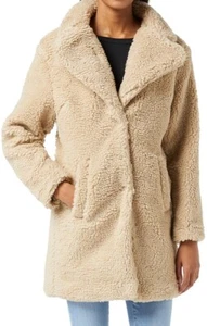 Urban Classics Woman's Small Sherpa Mntel Ladies Oversized Coat Damen Fleece S - Picture 1 of 14