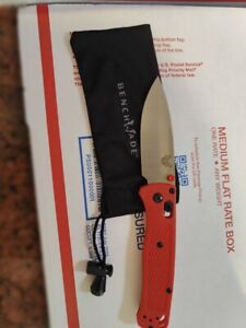 benchmade bugout,  535 RED g10 handle, light use, Silver Blade