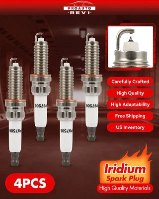 Pack 4 Iridium Spark Plugs For 2015-2016 BMW 428i xDrive Gran Coupe 2.0L L4 - Image 1 of 4