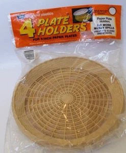 Nuevo en Paquete De Colección Maryland Plásticos Papel Platos Portaplatos 4pk Amarillo Cremoso Fiestas de Picnic - Imagen 1 de 4