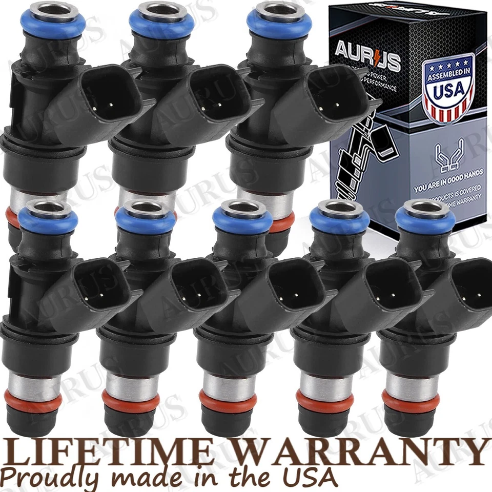 x8 Aurus New Fuel Injectors for 2007-2010 Chevrolet Silverado 2500 3500 HD 6.0L - Image 1 of 4