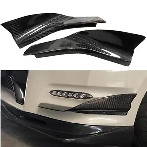Car Carbon Fiber Front Bumper Spoiler Canard Kit For 2012 Nissan Skyline GTR R35 - Picture 1 of 9