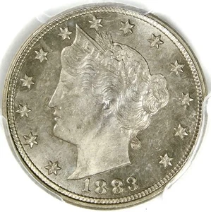 🥶💙💙💙🗽😎PCGS RPD FS1302 MS64 1883 NO CENTS LIBERTY HEAD NICKEL  - Picture 1 of 3