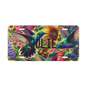 Personalized Hummingbird Custom Front License Plate Garden Lovers Nature Birds - Bild 1 von 9