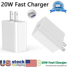 20W Fast Charger PD USB C Power Adapter For iPhone 15 14 13 12 Pro Max 11 XR 8 7