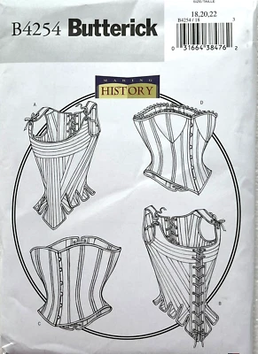 Butterick Pattern B4254  Misses Corsets  'Making History'  Sizes: 18 - 22 - Image 1 of 2