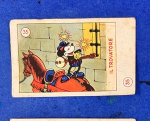Figurina 35 il trovatore ANTEGUERRA ELAH Disney Album Premio Topolino - Foto 1 di 3