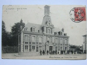 04I1 CPA. Postcard - Yvetot - Post Office Hotel - Picture 1 of 2