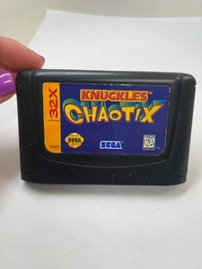 Auténtico cartucho de juego Knuckles Chaotix 1995 para Sega Genesis 32X Sonic - Imagen 1 de 5