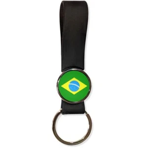Brazil Flag Silicone Loop Key Ring (35mm x 120mm) - Picture 1 of 8