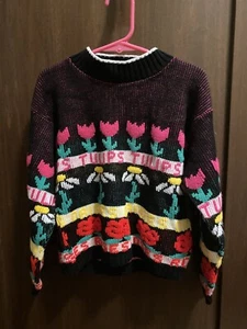 Hot Cashews vintage sweater. Girls. No Size Tag. Looks 4-5 XS. USA Made - Picture 1 of 5