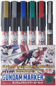 Gundam Marcatore Metallizzato Set 6 Colori GMS121 - Foto 1 di 1