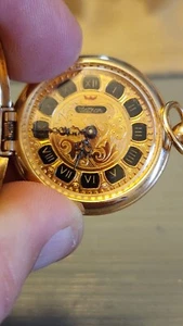 Orologio Waltham Ciondolo Numeri Romani Smalto - Foto 1 di 5