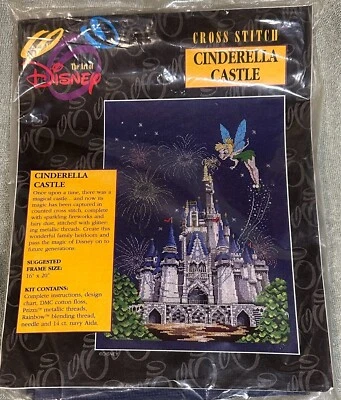 The Art of Disney “ Cinderella Castle ” -Ultra Rare -Cross Stitch kit NEW Sealed - Image 1 of 3
