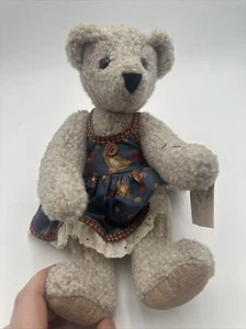 Vintage Vermont Teddy Bear Company 9" Non Jointed USA 1995-Rare-Free Shipping. - Picture 1 of 6