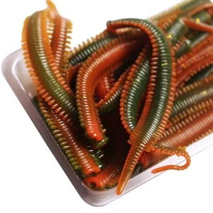 LRF Fishing Imitation Rag Worm Soft Rubber Lure 8cm Pack of 30 Worms Not Isome - Picture 1 of 3