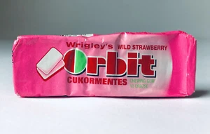 POLAND Vintage 2002 Wrigley’s ORBIT Gum Foil Pack SEALED candy container PINK - Picture 1 of 3