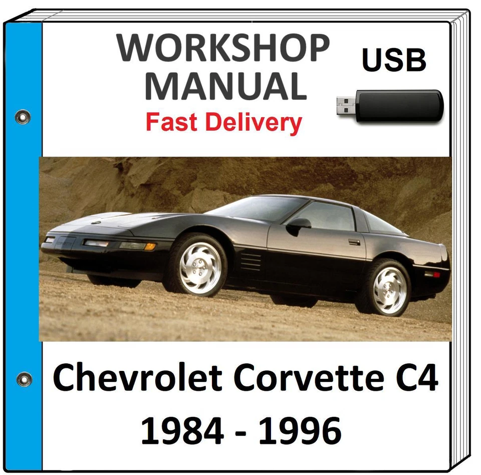 Chevrolet Corvette C4 1992 1993 1994 1995 1996 manual de taller de reparación de servicio Foto 1 de 1