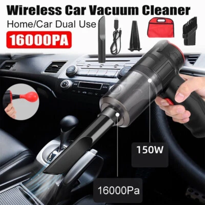16000PA Aspiradora Para Carro Autos Portatil Pequeña De Agua Seco Trabajo Mano - Image 1 of 4