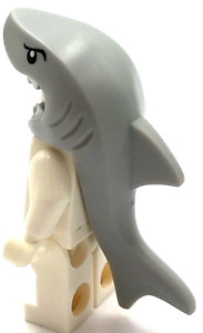 Lego New Light Bluish Gray Minifigure Headgear Mask Shark Head Tail and Fin Part