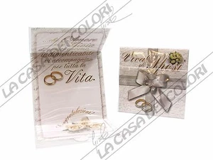 BIGLIETTO D'AUGURI - NOZZE - 15x15cm - MATRIMONIO - Picture 1 of 1