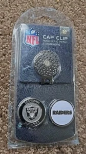 Team Golf NFL Las Vegas Raiders Golf Cap Clip with 2 Magnetic Markers - NEW - Picture 1 of 2