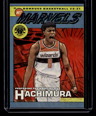 Rui Hachimura Net Marvels Insert Donruss 2020-21 Card #8 Washington Wizards - Image 1 of 2