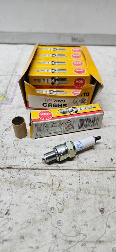NGK 7023 CR6HS Spark Plug Pack of 10 - Image 1 of 1