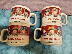Lot of 4 Campbell's Soup Coffee Cup Mug 1st Responders/Essential Workers (1997) - Picture 1 of 3