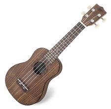 Classic Cantabile Ukulele Walnuss Holz Uke Hawaii Gitarre Sopran Mensur Braun