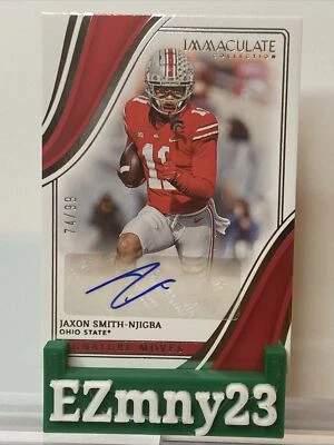 Jaxon Smith-Njigba 2023 Panini Immaculate Collection Signature Moves AUTO 74/99 - Image 1 of 4
