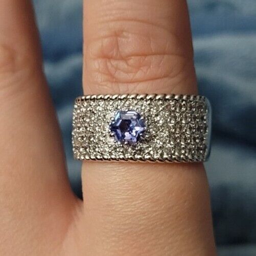 Bomb Party Ring RBP5466 Lost in a Daze Tanzanite Silver 