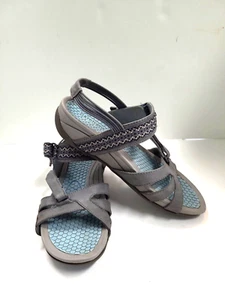 Sandalias de cuña Baretraps Dalton talla 9M azules con tiras para exteriores cómodas - Imagen 1 de 7