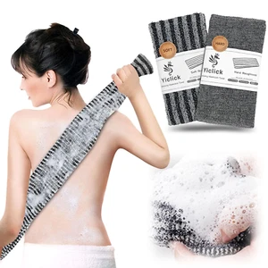 Yiclick 2 Pack Exfoliating Washcloth Towel - Body Scrubber Exfoliator, Loofah Sp - Picture 1 of 12