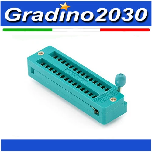 Zoccolo ZIF 28-Pin Compatibile Arduino - Per ATmega328P-PU Inserimento Semplice - Imagen 1 de 1