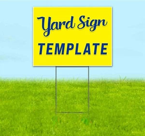 Hofschild Vorlage 18x24 Yard Schild Wellpappe Kunststoff Bandit Rasen USA - Bild 1 von 4