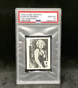 Globe Imports Marilyn Monroe 1969 6 de diamantes PSA 10 ¡¡Gema como nueva!! (Población 7) - Imagen 1 de 1