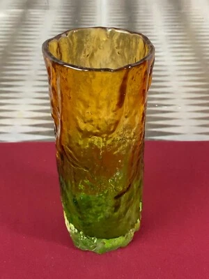 MUNDGEBLASENE VASE AUS GLAS HANDARBEIT 20cm HOCH 0,7kg - Bild 1 von 4